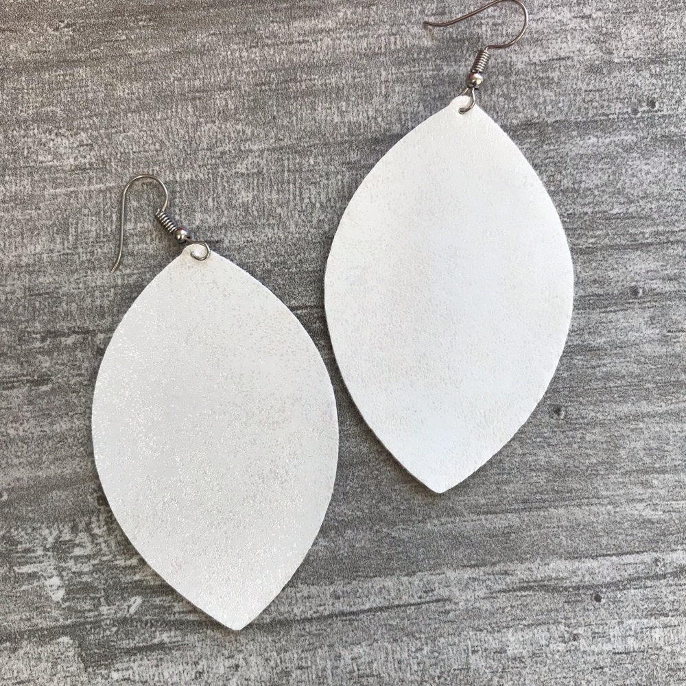 🔵Handmade Wide Marquis Earrings